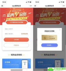 wps稻壳会员 免费领取15天稻壳会员体验券
