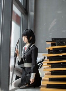 机动双刀少女COSPLAY，萌萌哒小圆脸，网友：“宝藏女孩”